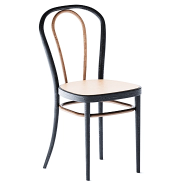 Elegant Bentwood Chair by Thonet 3D model image 1 