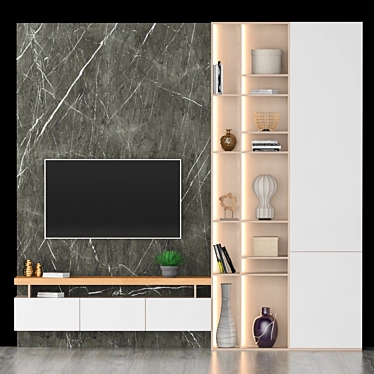 Sleek TV Stand for Modern Homes 3D model image 1 