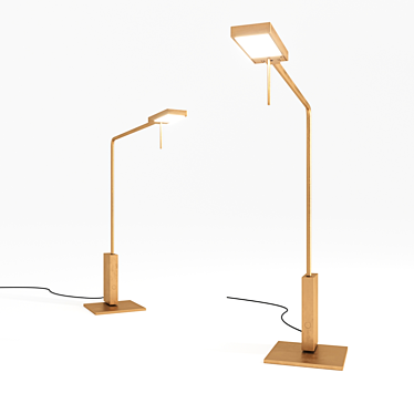 Modern LED Desk Lamp - Viabizzuno Roy Tavolo 3D model image 1 