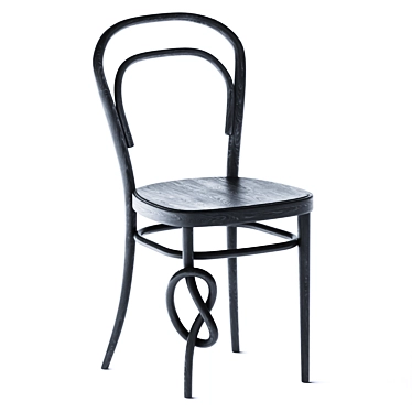 Elegant Bentwood Chair for Thonet 3D model image 1 