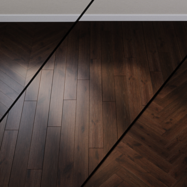 Heavenly Red Brown Oak Parquet 3D model image 1 