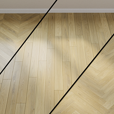 Heaven Oak Parquet: Light Perfection 3D model image 1 