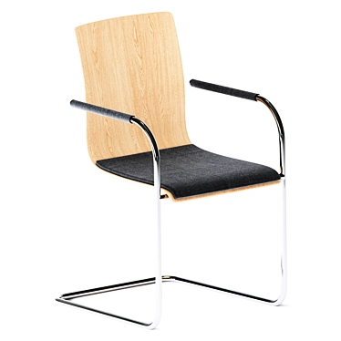 Thonet S 53 SPF Cantilever Chair 3D model image 1 