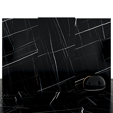 Sahara Noir Black Marble: Elegant Texture for Versatile Designs 3D model image 1 