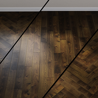 Alpine Oak Dark Brown Parquet 3D model image 1 