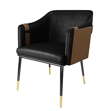 Carter Dining Armchair: Elegant and Comfortable 3D model image 1 