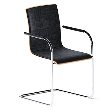 Sleek Cantilever Chair by Thonet 3D model image 1 