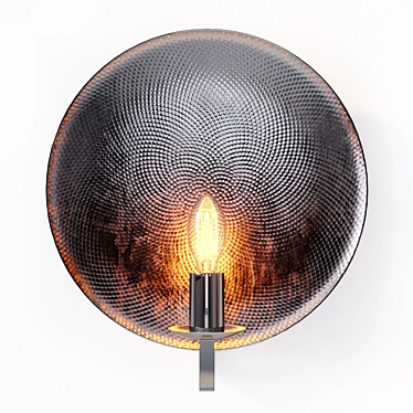 Copper Glow Wall Lamp 3D model image 1 