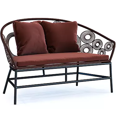 Boho Chic Ibiza Sofa 3D model image 1 