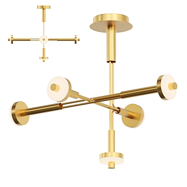 Elegant LED Pendant Lamp - Lampatron AMARILIS 3D model image 1 