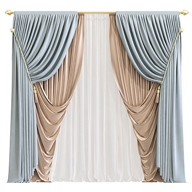 Revamped Curtain 778 3D model image 1 