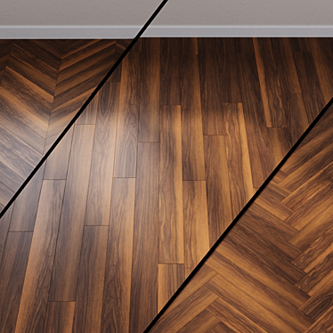 Wild Walnut Vinyl Flooring: Wineo 800 3D model image 1 