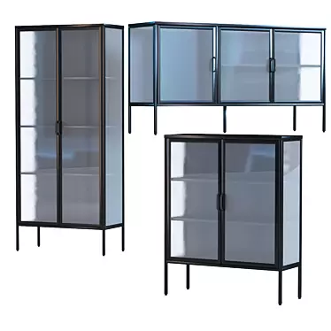 Urban Chic Display Cabinet 3D model image 1 