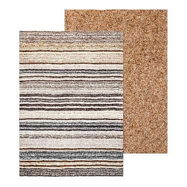 Plush Ombre Shag Rug 3D model image 1 