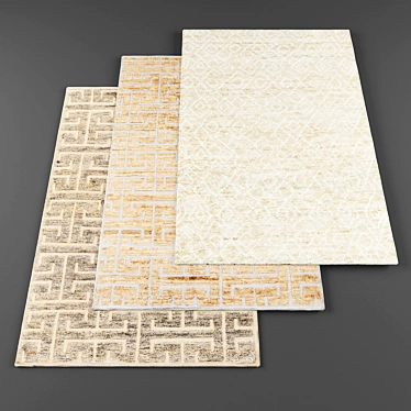 High Res Rugs Set: 5 Textures 3D model image 1 