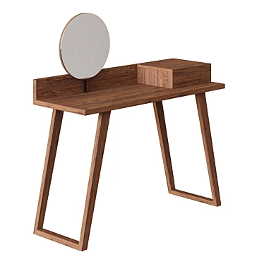 Modern Dressing Table with Mirror 3D model image 1 