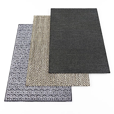 High Resolution Rugs - Set of 5 - Textured Archive 3D model image 1 