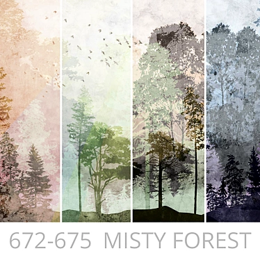 Wallpapers / Misty forest / Design wallpapers / Panels