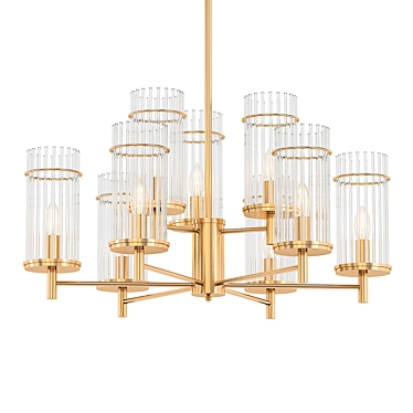 Wendel 9-Light Chandelier 3D model image 1 
