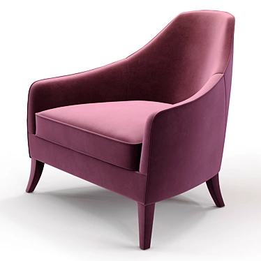 Feminine Elegance: Margaret Armchair 3D model image 1 