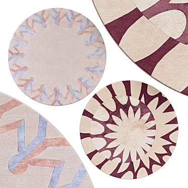 Elegant Circle Rugs | No. 160 3D model image 1 