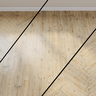 Wooden PVC Tile Ascona Pine 3D model image 1 