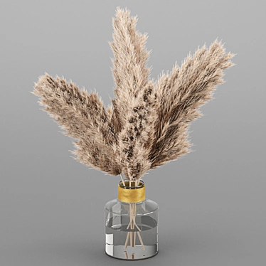 Natural Dry Plant Decoration 3D model image 1 