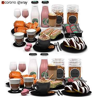 Rise and Shine Breakfast Set 3D model image 1 