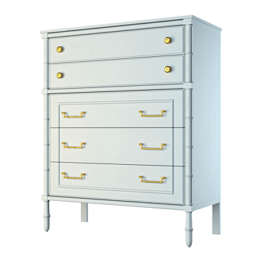 Bamboo Bliss Dresser 3D model image 1 