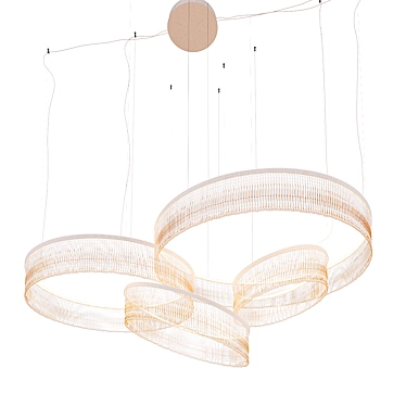 Elegant Venezia Pendant Chandelier 3D model image 1 