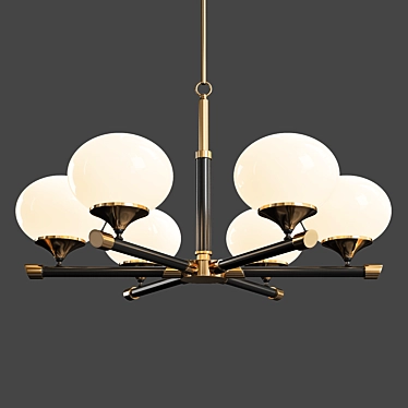 Elegant Torfaen Chandelier 3D model image 1 