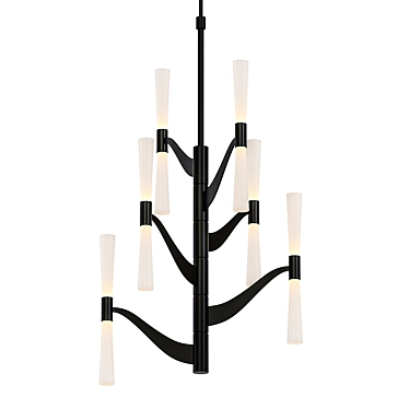 Brenta Medium Chandelier: Elegant Illumination for Any Space 3D model image 1 