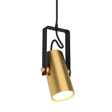 Brass Suspended Spot: VSimple 3D model image 1 