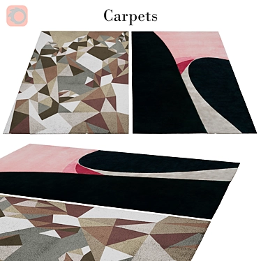 Luxurious Multicolored Rug 3D model image 1 