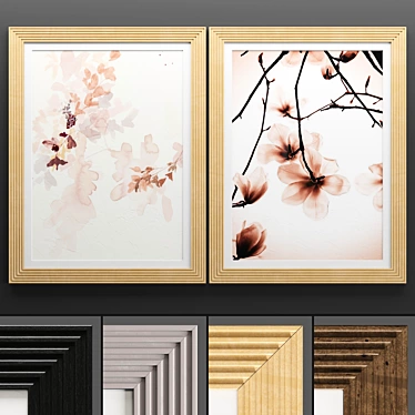 Art Frame 743 - Stylish 3D Textured Frames 3D model image 1 