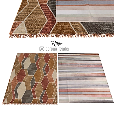 Poly Blend Carpets 3D model image 1 