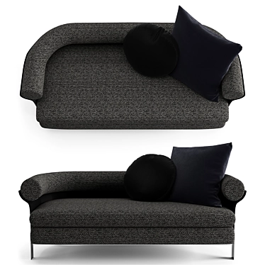 Elegant Minotti Mattia Lounge Sofa 3D model image 1 