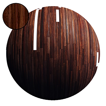 Striped Wood + Light Panels - High-Quality 4K Textures & 3D Files 3D model image 1 