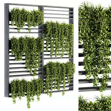 Vertical Wall Planter: Green up your space 3D model image 1 