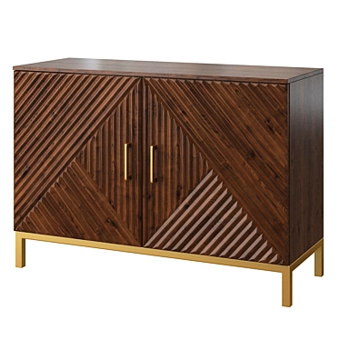 Forestmin Sideboard: Stylish and Spacious 3D model image 1 