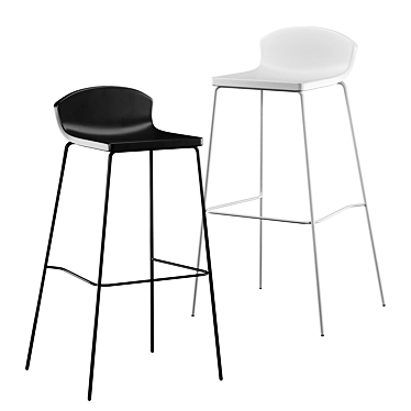 Zug Bar Stool: Sleek and Stylish 3D model image 1 