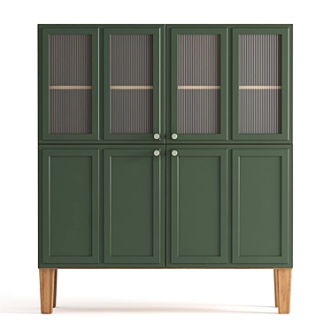 Andersen Green Sideboard 110cm - Stylish and Functional 3D model image 1 