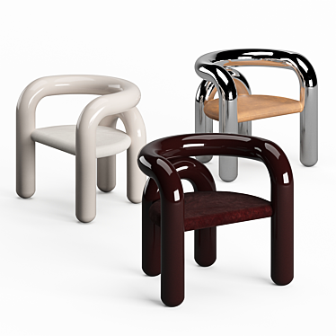 Cozy Neotenic Lounge Chair 3D model image 1 