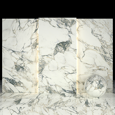 Luxury Arabescato Marble Collection 3D model image 1 