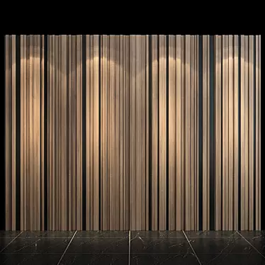 Modern Wall Panel 14 3D model image 1 