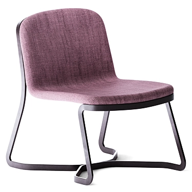 Sleek Path Armchair 3D model image 1 