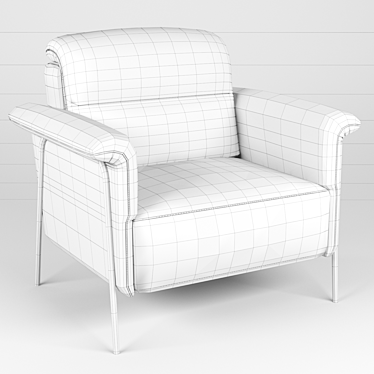 Elegant Amabile Chair 3D model image 1 