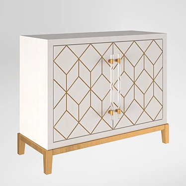 Elegant Perrine Buffet: Timeless Design 3D model image 1 