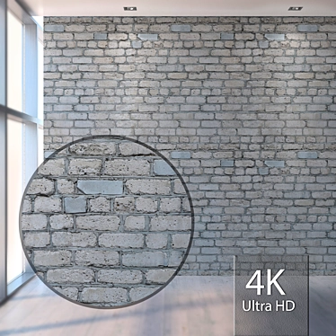 Seamless Gray Sand-Lime Brick 3D model image 1 