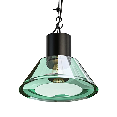 Elegance in Glass: Seguso Pendant 3D model image 1 